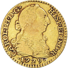 Spain, Carlos III, 1 Escudo, 1779, Madrid, Gold, VF(30-35), KM:416.1