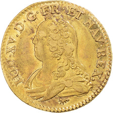 France, Louis XV, Louis d'or aux lunettes, 1729, Paris, Gold, EF(40-45)