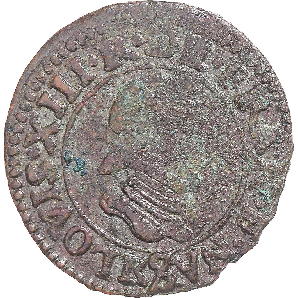 Frankrijk, Louis XIII, Denier Tournois, 1620, Bordeaux, Koper, FR, CGKL:300b4
