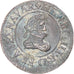 Moneta, Francia, Henry IV, Denier Tournois, 1608/07, Lyon, BB, Rame, CGKL:206A