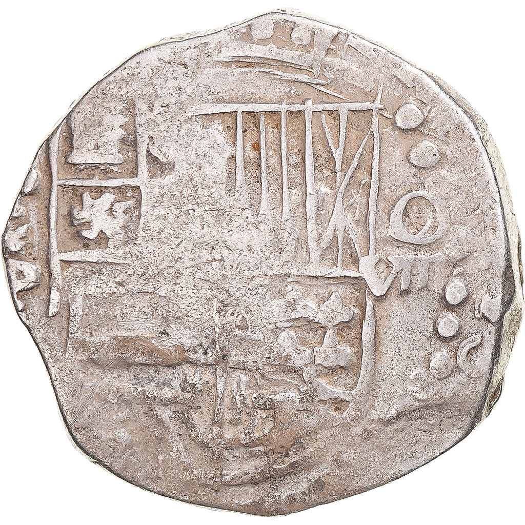 Coin, Bolivia, Philip IV, 8 Reales, Potosi, COB, AU(50-53), Silver