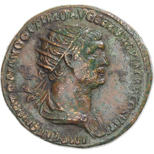 Moneda, Trajan, Dupondius, 116, Rome, MBC+, Bronce, RIC:674