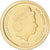 Moneda, Islas Salomón, Elizabeth II, Statue de Zeus, Dollar, 2013, FDC, Oro