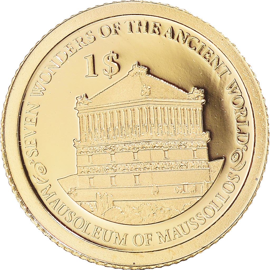 Coin, Solomon Islands, Elizabeth II, Mausolée de Mausole, Dollar, 2013