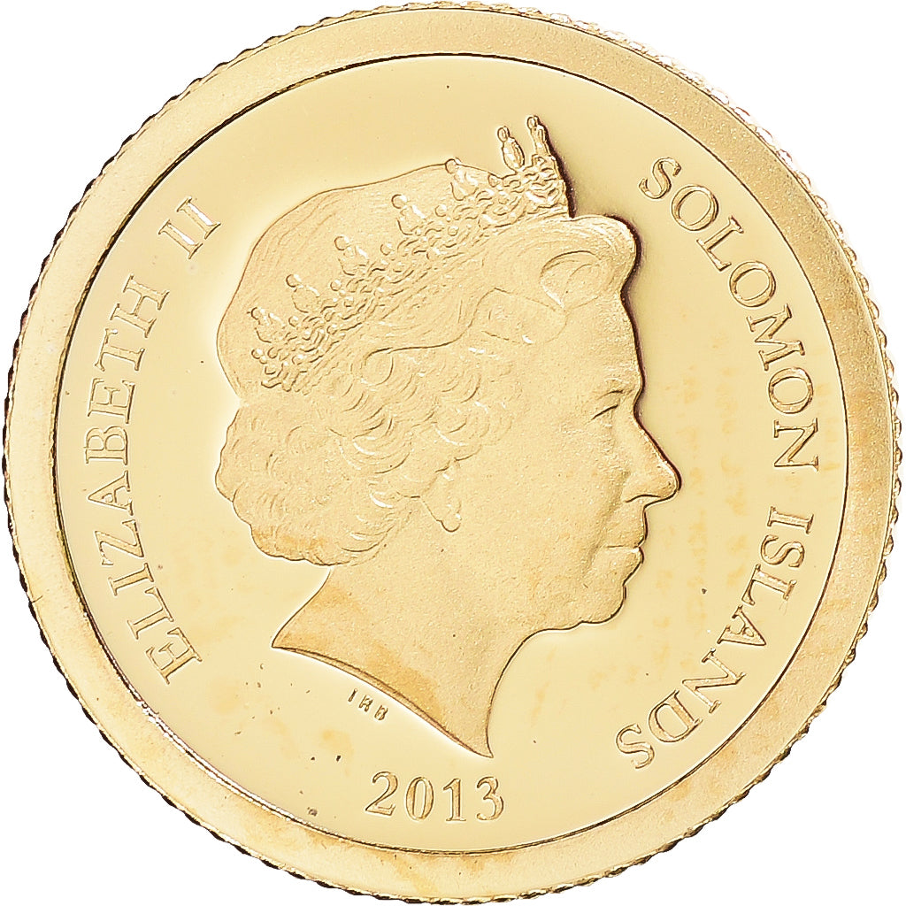 Coin, Solomon Islands, Elizabeth II, Mausolée de Mausole, Dollar, 2013