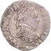 Moneta, Francia, Henri III, 1/2 Franc au col plat, 1589, Bordeaux, BB+, Argento