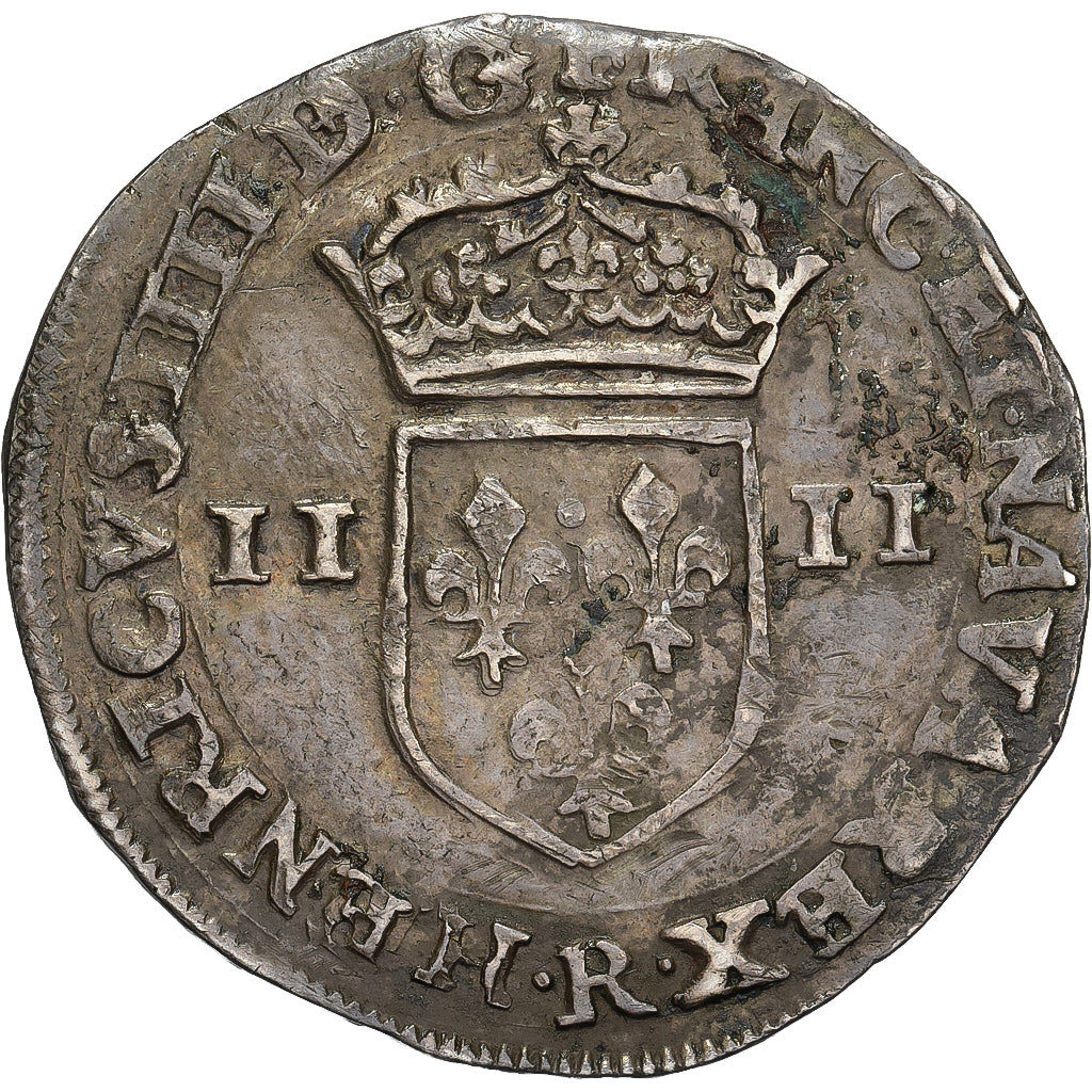 France, Henri IV, 1/4 Ecu, 1603, Villeneuve-lès-Avignon, Silver, EF(40-45)