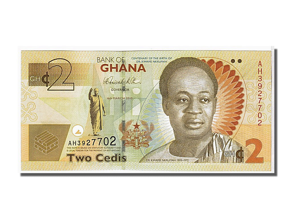 Billet, Ghana, 2 Cedis, 2010, KM:37a, NEUF