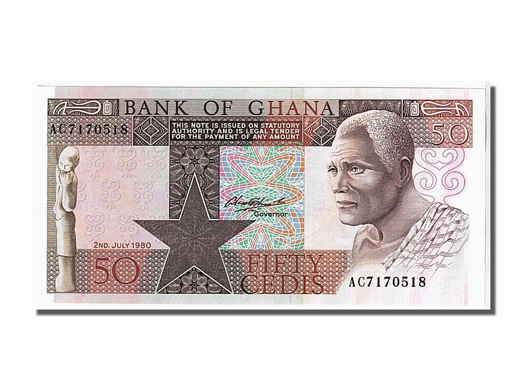 Billet, Ghana, 50 Cedis, 1980, NEUF