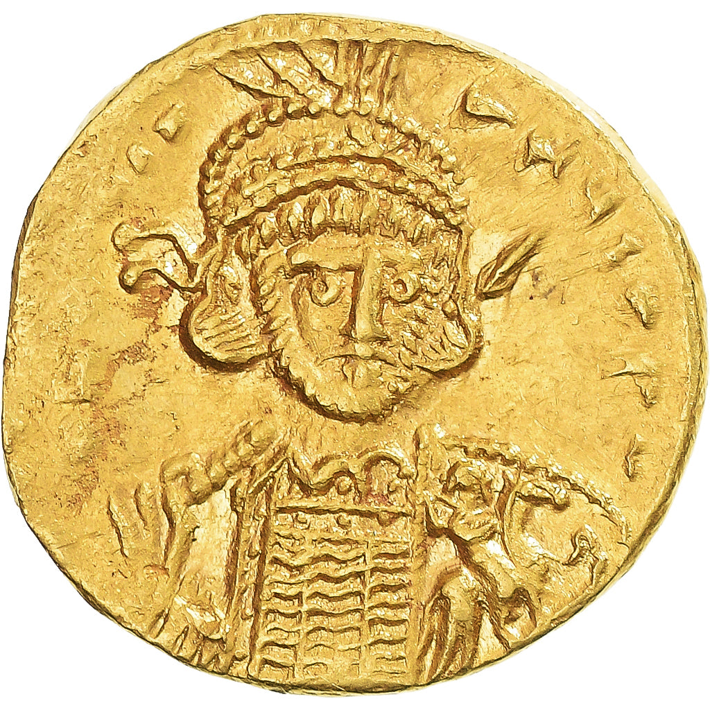 Constantine IV, Heraclius and Tiberius, Solidus, 668-685, Constantinople, Gold