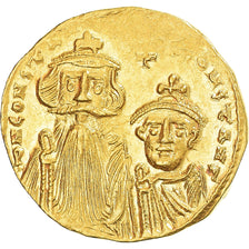 Constans II and Constantine IV, Solidus, 654-659, Constantinople, Gold, VZ