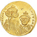 Constans II and Constantine IV, Solidus, 654-659, Constantinople, Gold, VZ