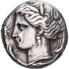 Carthaginian Sicily, Tetradrachm, ca. 320-300 BC, Entella?, Silver, VF(30-35)