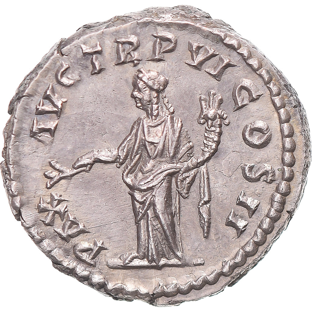 Coin, Lucius Verus, Denarius, 166, Rome, MS(60-62), Silver, RIC:555