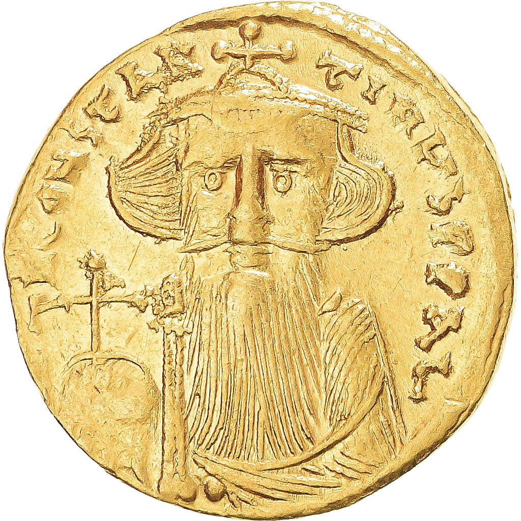 Constans II, Solidus, 651-654, Constantinople, Or, TTB+, Sear:956