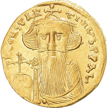 Constans II, Solidus, 651-654, Constantinople, Or, TTB+, Sear:956