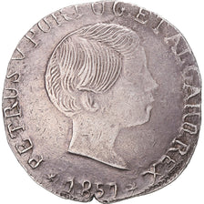Moneta, INDIA - PORTOGHESE, Pedro V, Rupia, 1857, Goa, BB, Argento, KM:279