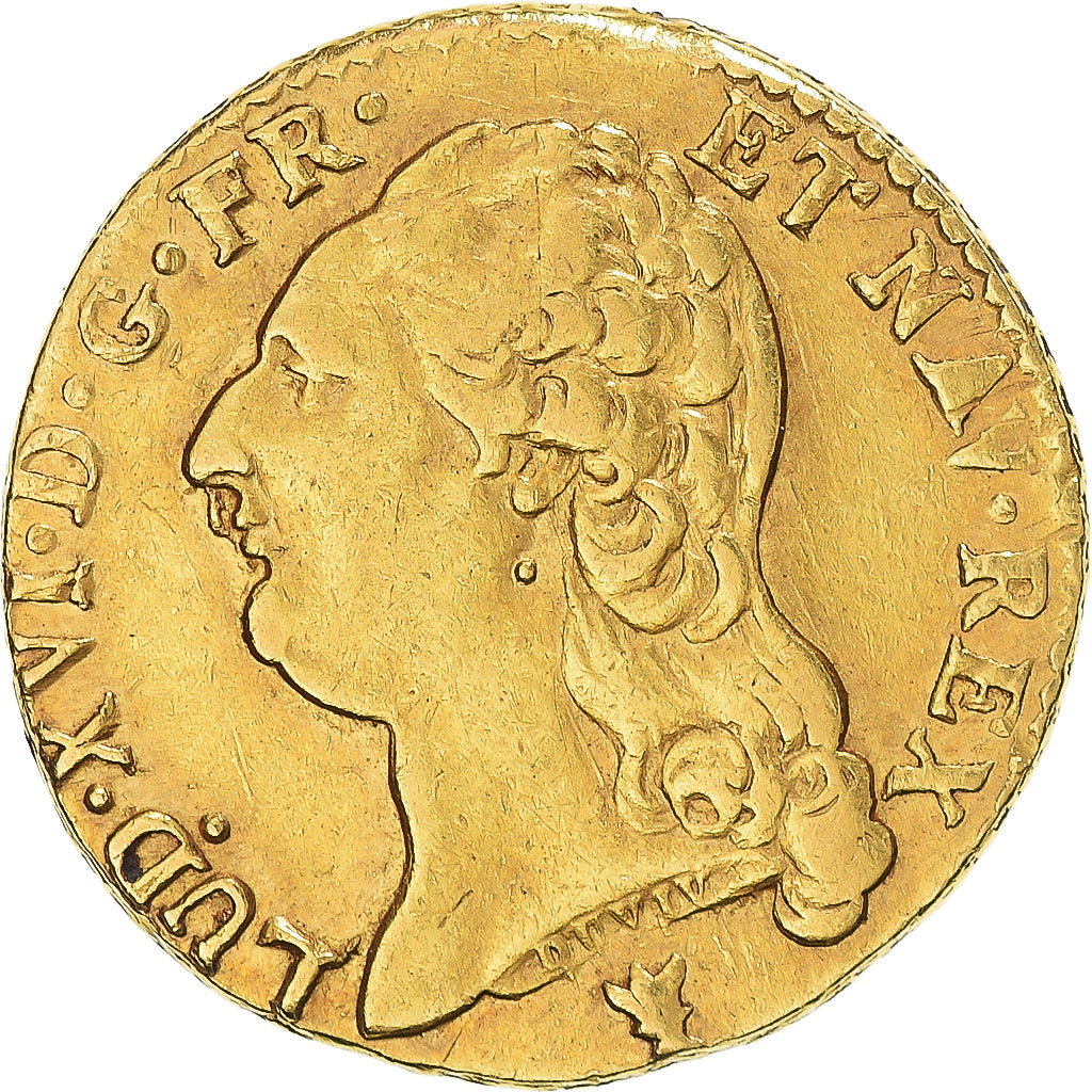 França, Louis XVI, Louis d'or à la tête nue, 1786, Limoges, 2nd semestre