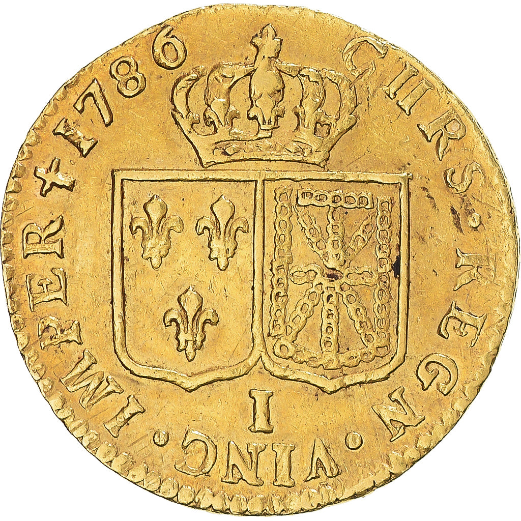 França, Louis XVI, Louis d'or à la tête nue, 1786, Limoges, 2nd semestre