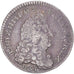 Munten, Frankrijk, Louis XIV, 1/4 Ecu aux 8 L, 1691, Metz, réformé, FR+