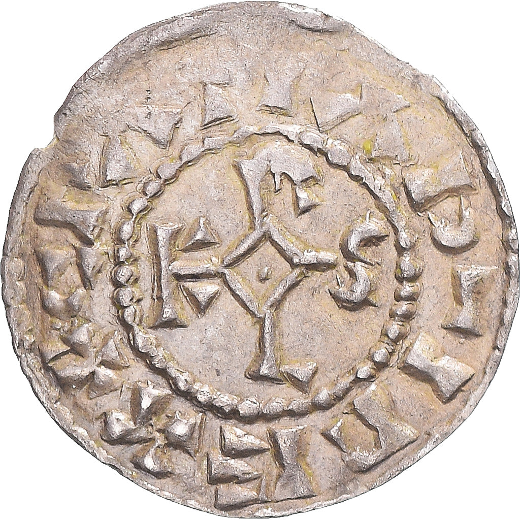 France, Charles le Chauve, Obol, 869-877, Reims, Silver, AU(50-53), Prou:133
