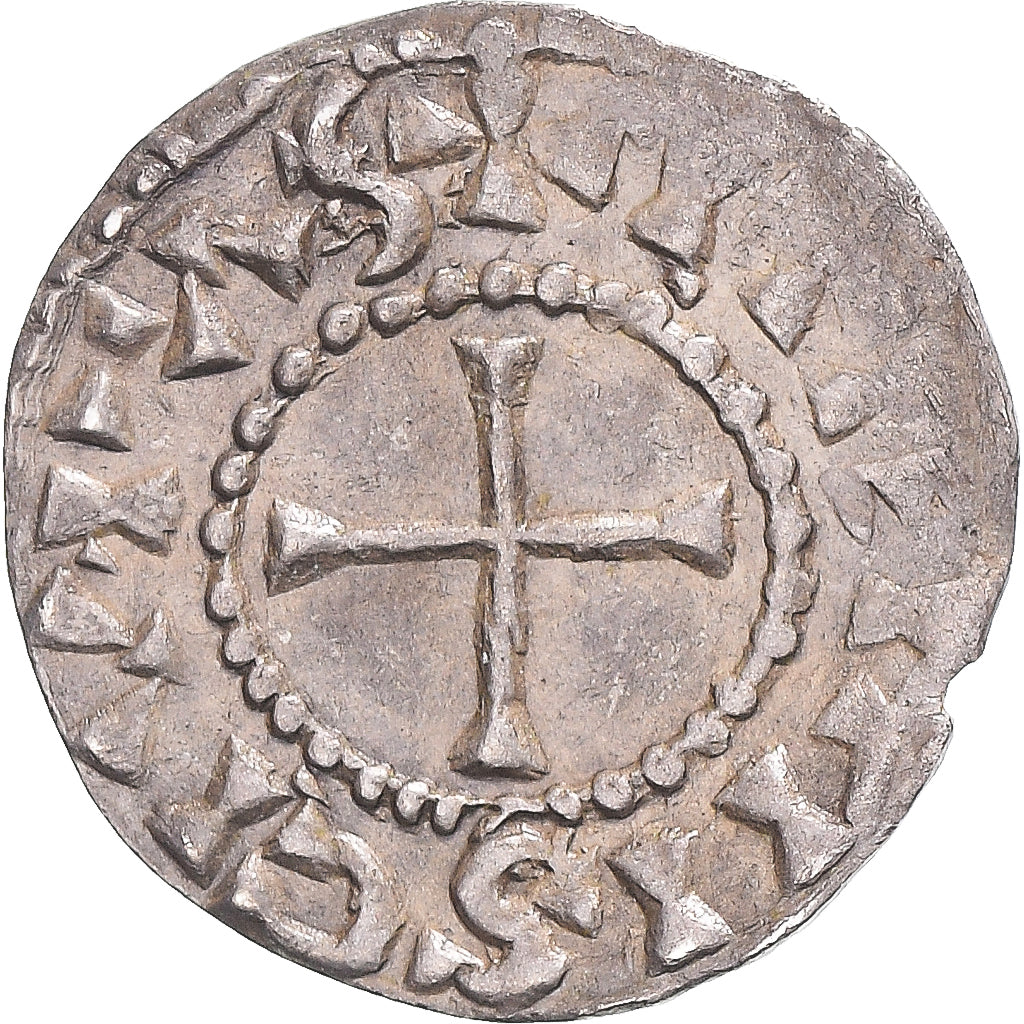 Francia, Charles le Chauve, Obol, 869-877, Reims, Plata, MBC+, Prou:133 var.