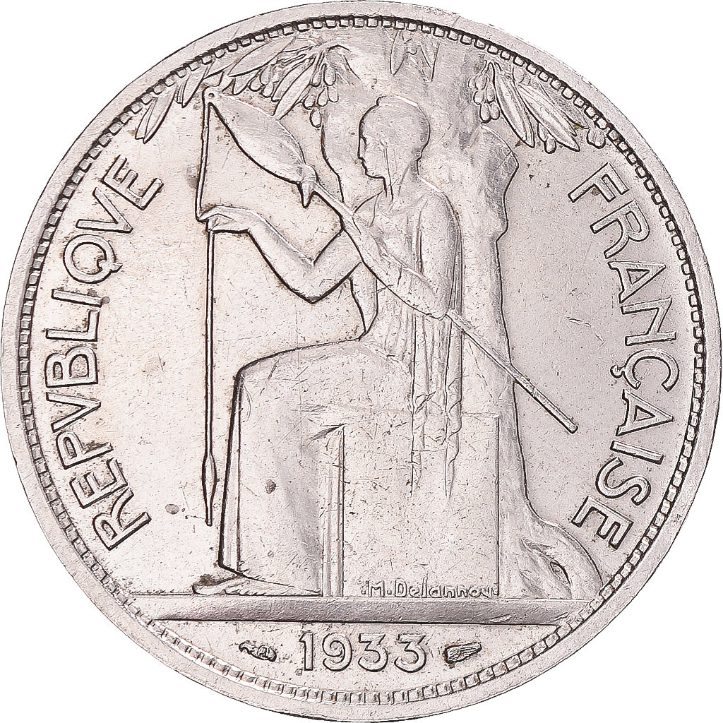 Moneda, Francia, 5 Francs, 1933, Paris, ESSAI, EBC, Níquel, Gadoury:136.1