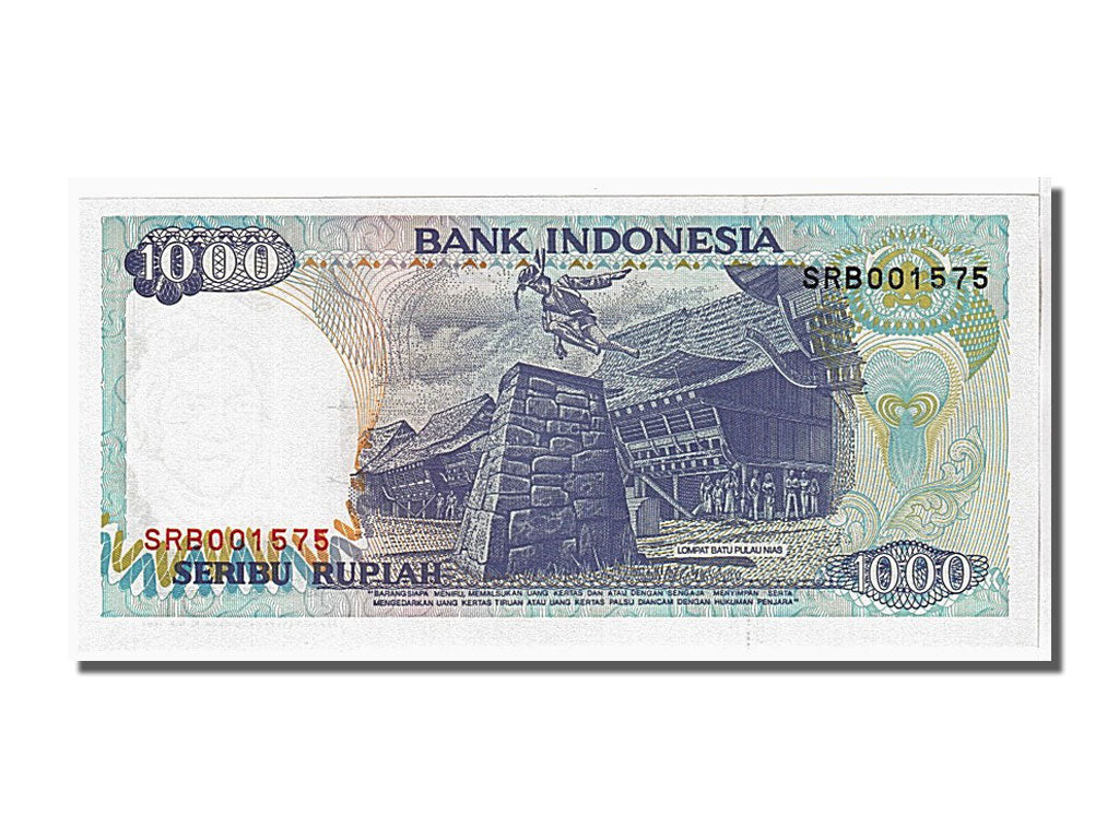 Geldschein, Indonesien, 1000 Rupiah, 1992, KM:129b, UNZ