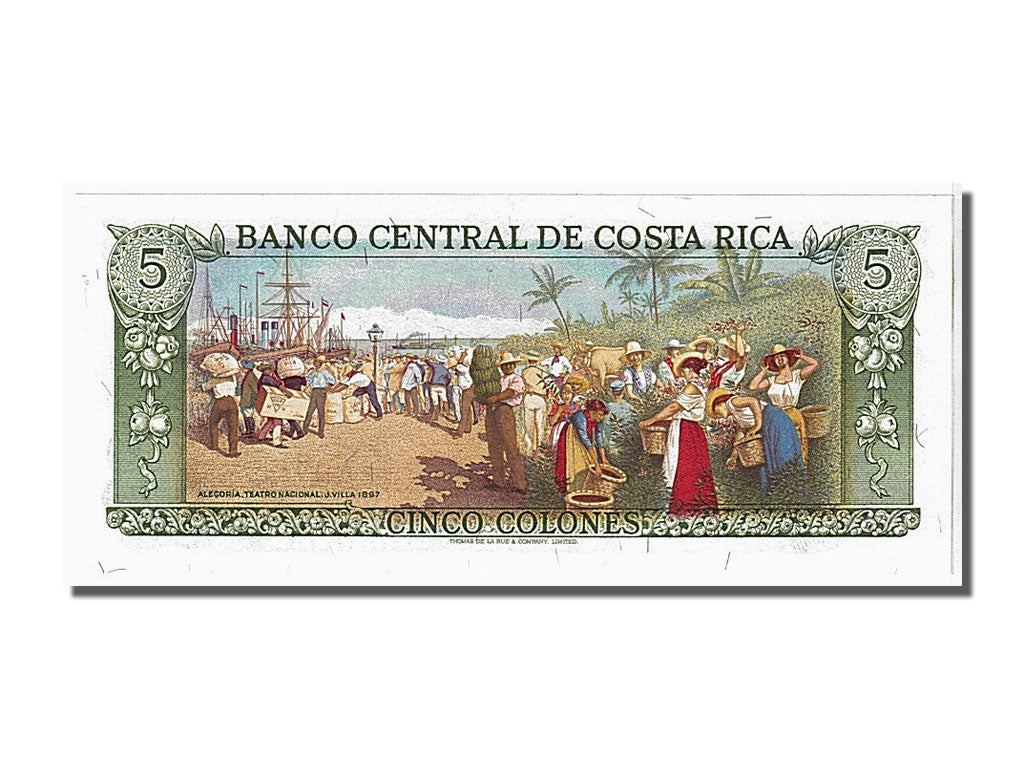 Banconote, Costa Rica, 5 Colones, 1986, KM:236d, FDS