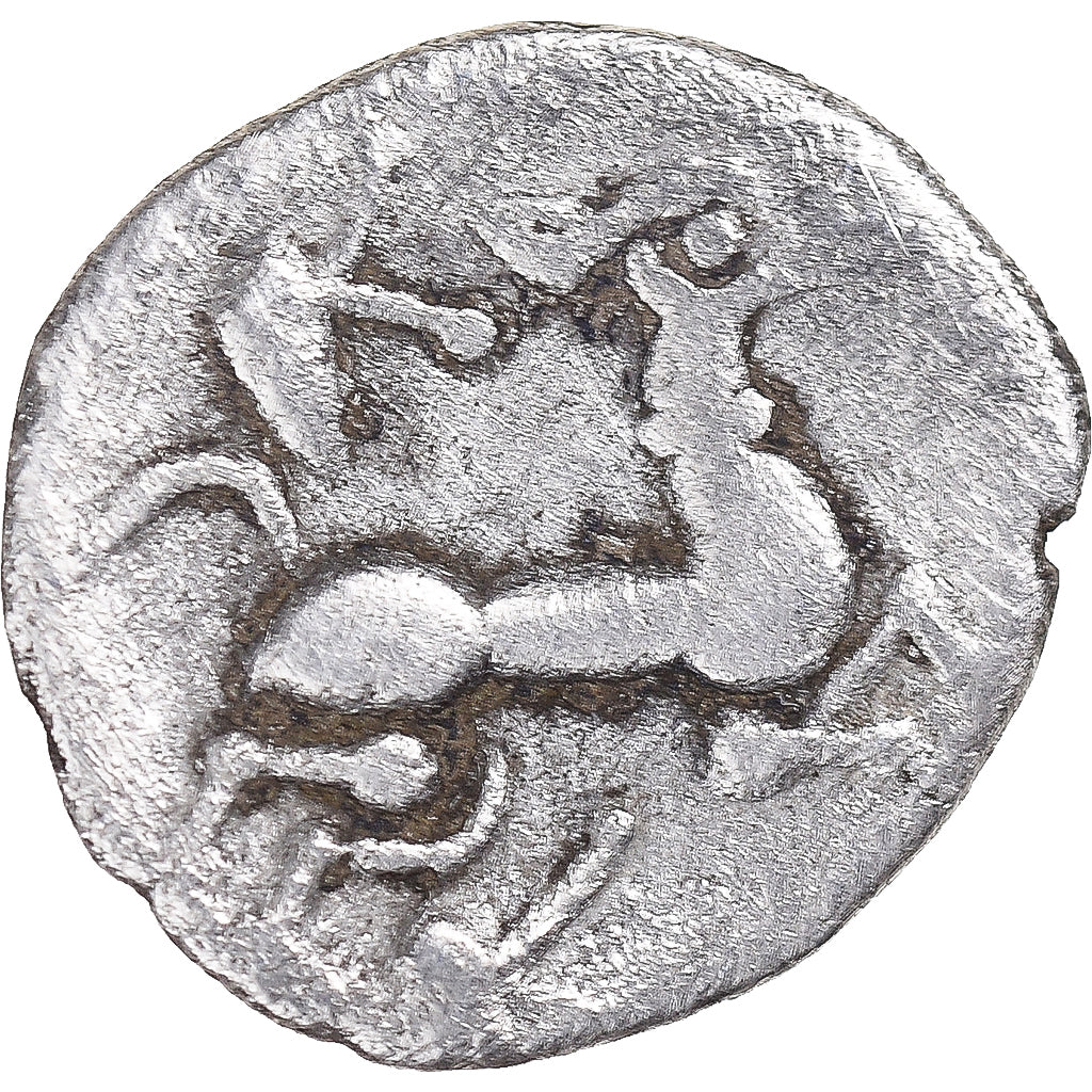 Moeda, Aulerci Cenomani, Denier, ca. 80-50 BC, Le Mans, EF(40-45), Prata
