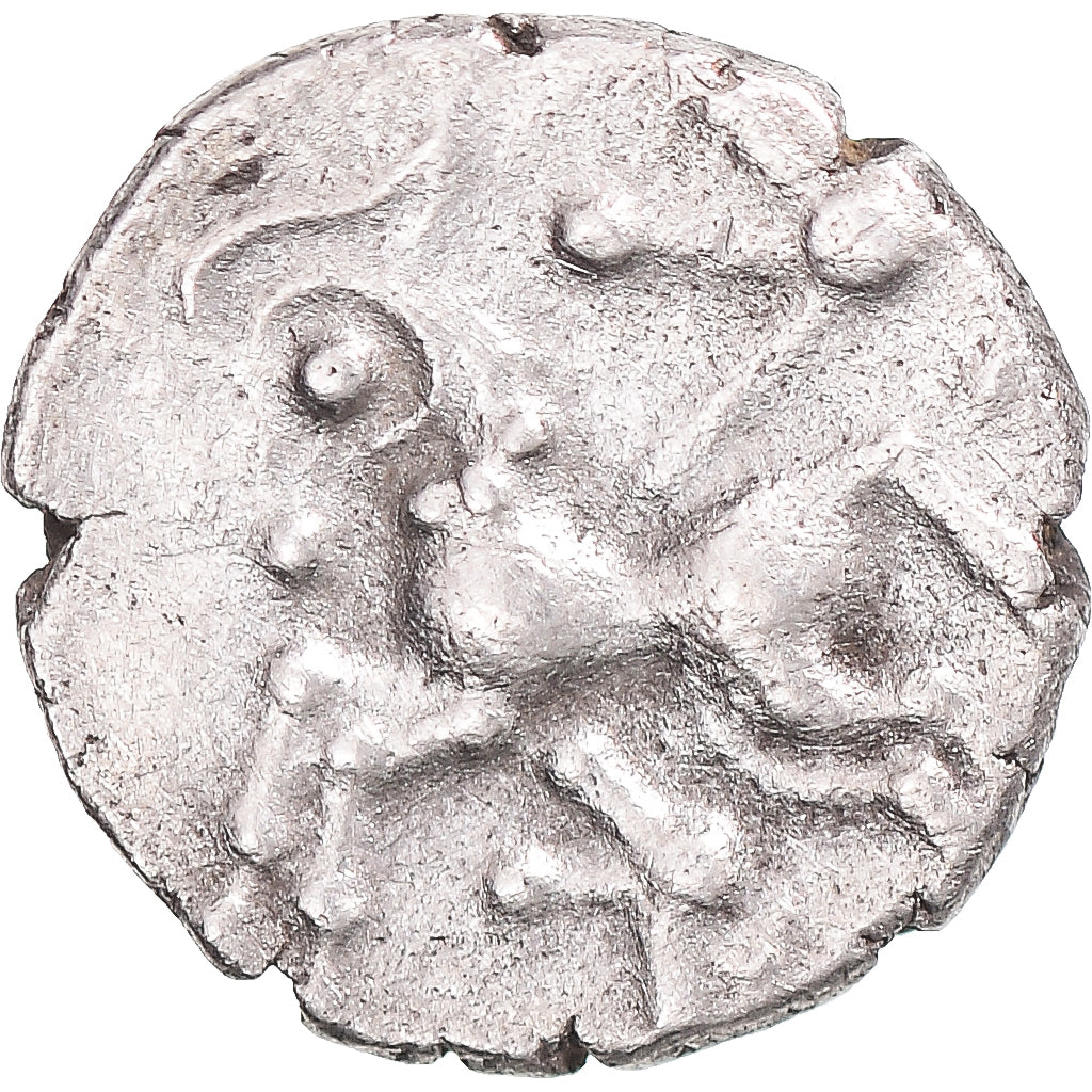 Moneda, Aulerci Cenomani, Denier, ca. 80-50 BC, Le Mans, MBC, Plata