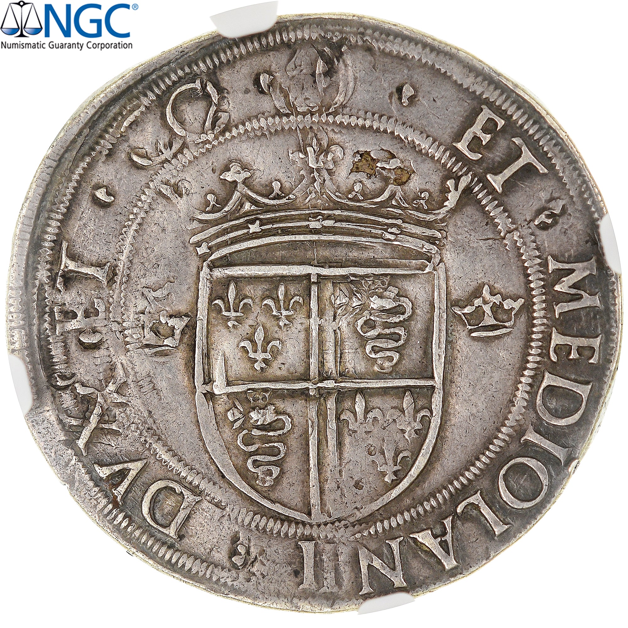Italie, Louis XII, Grosso regale da 18 soldi, 1505-1508, Milan, Argent, NGC