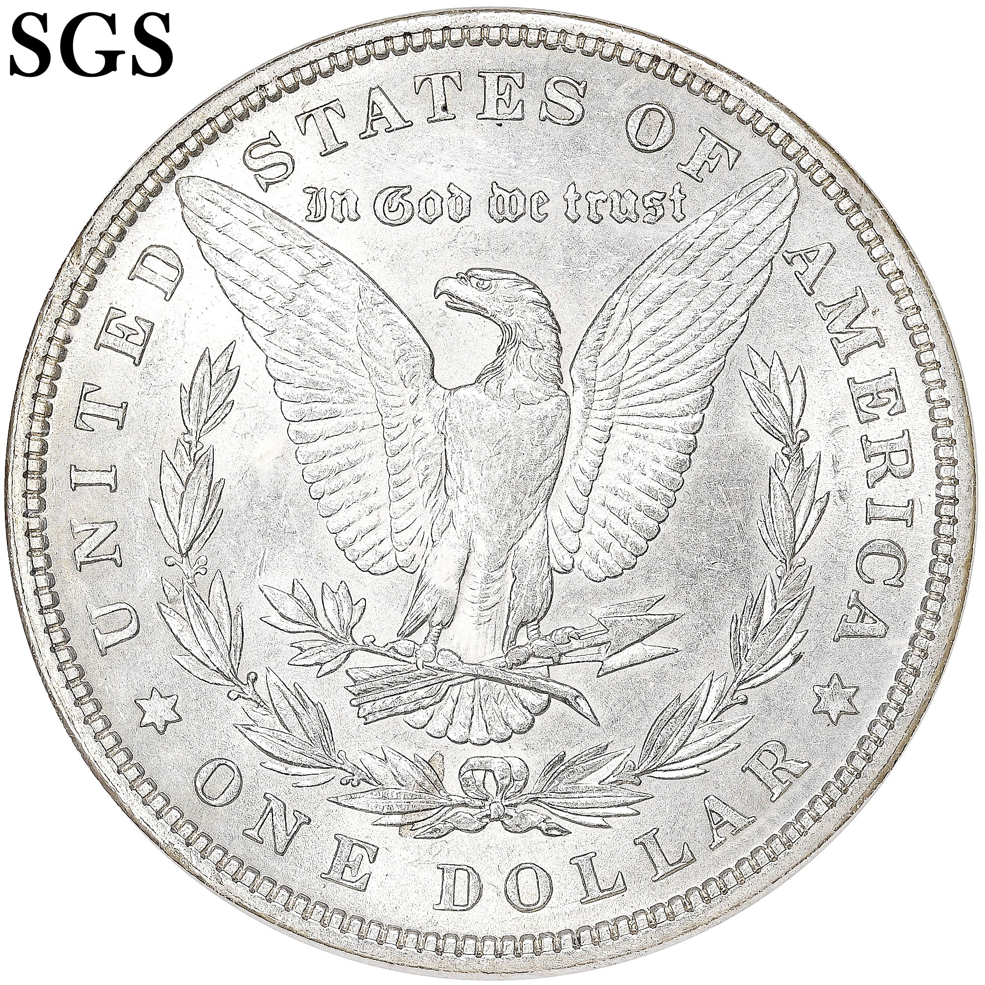 Coin, United States, Morgan dollar, 1880, U.S. Mint, Philadelphia, SGS, MS65