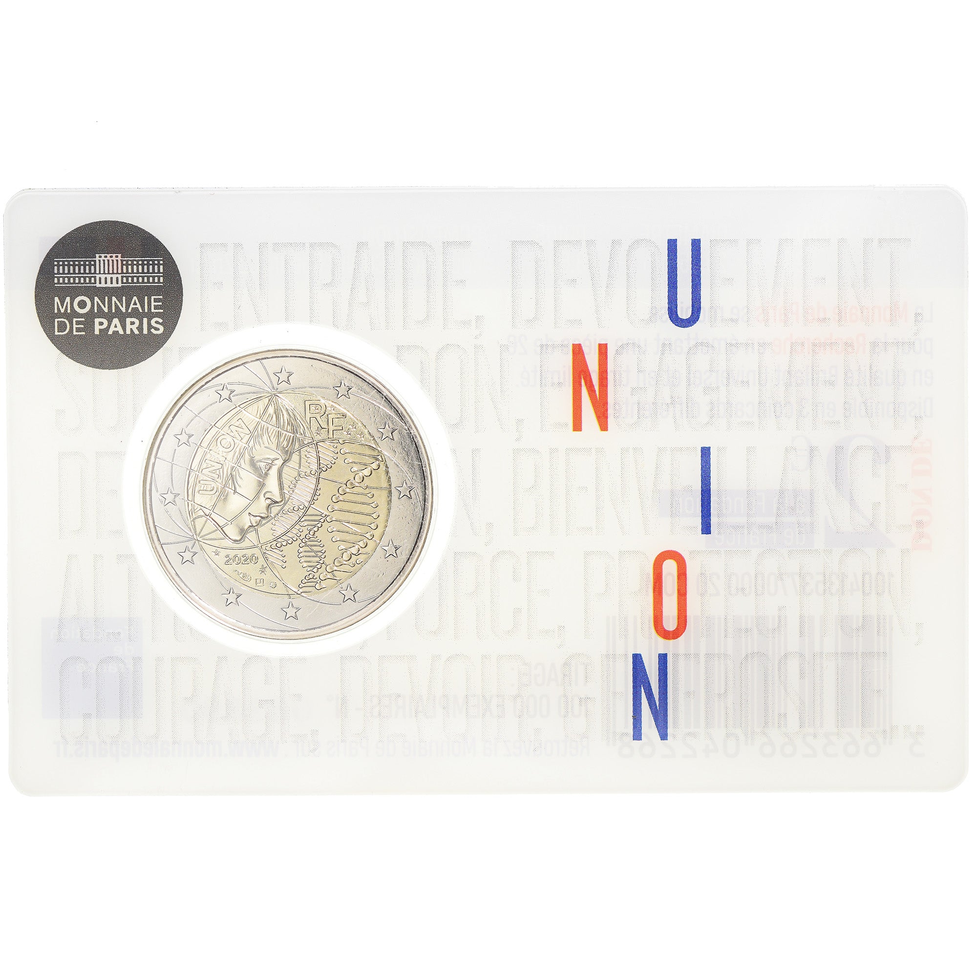 Francia, 2 Euro, Recherche médicale, UNION, 2020, Monnaie de Paris, BU, FDC