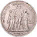 Coin, France, Hercule, 5 Francs, 1876, Paris, AU(55-58), Silver, KM:820.1