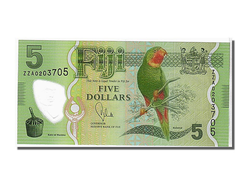Biljet, Fiji, 5 Dollars, 2013, KM:115, NIEUW