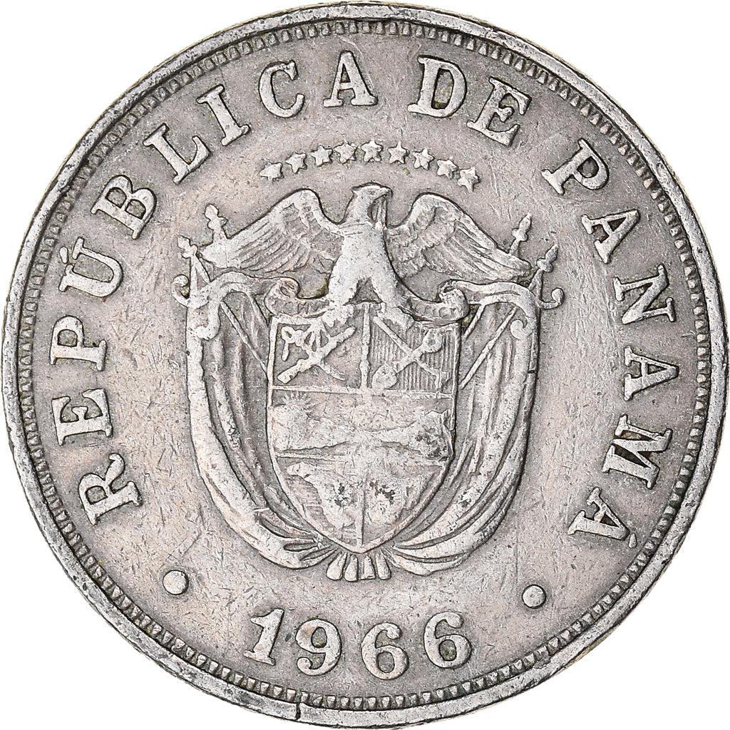 Moneta, Panama, 5 Centesimos, 1966