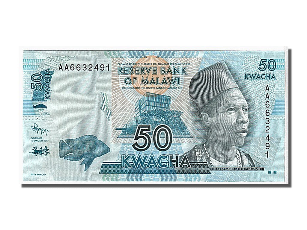 Geldschein, Malawi, 50 Kwacha, 2012, KM:58, UNZ