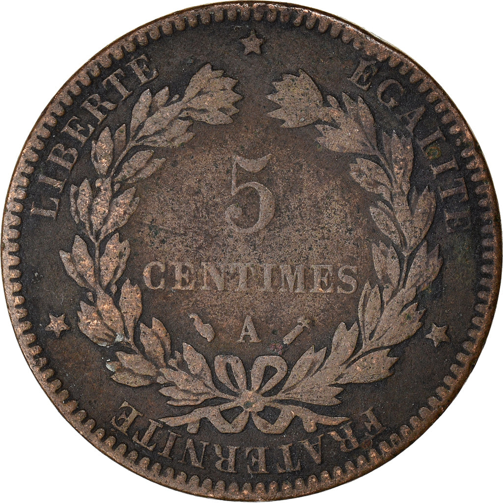 Moeda, França, 5 Centimes, 1894
