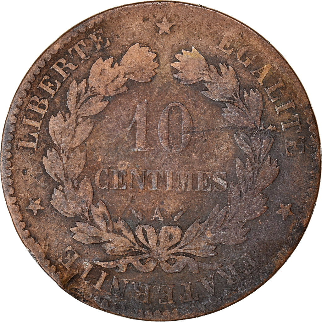 Munten, Frankrijk, 10 Centimes, 1885