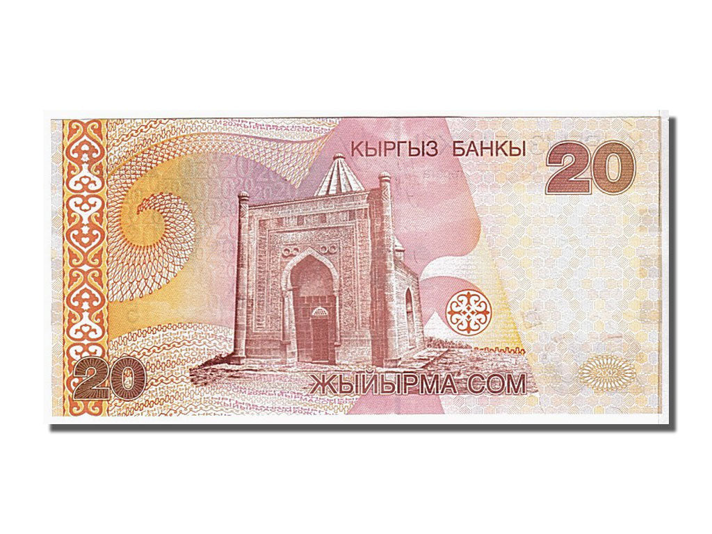 Banknote, KYRGYZSTAN, 20 Som, 2002, KM:19, UNC(65-70)