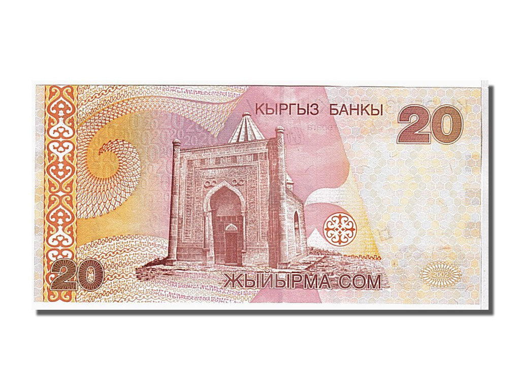 Banknote, KYRGYZSTAN, 20 Som, 2002, KM:19, UNC(65-70)