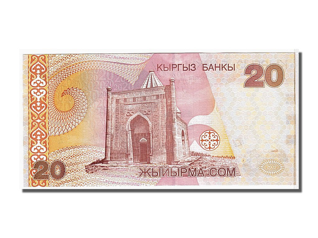 Banknote, KYRGYZSTAN, 20 Som, 2002, KM:19, UNC(65-70)