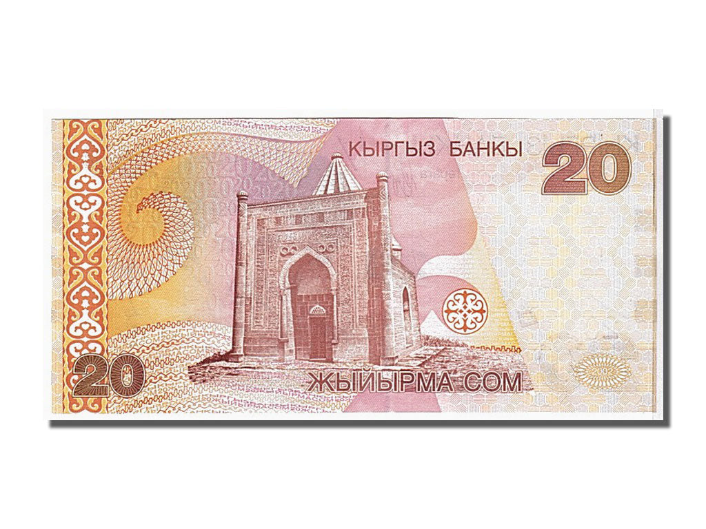 Banknote, KYRGYZSTAN, 20 Som, 2002, KM:19, UNC(65-70)