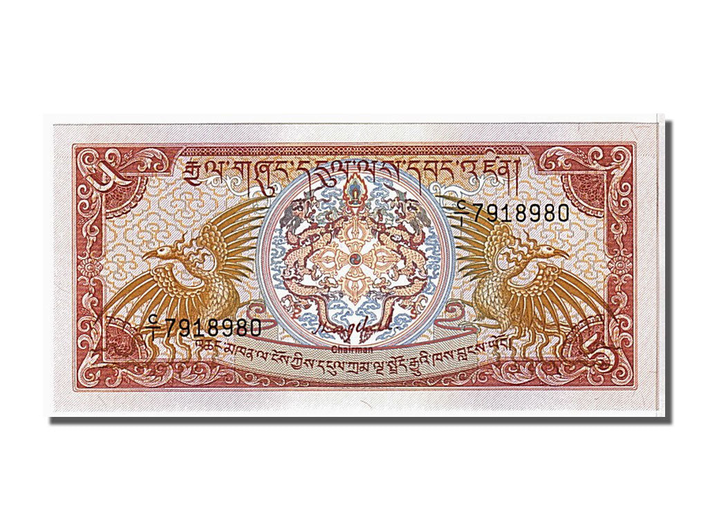 Banconote, Bhutan, 5 Ngultrum, 1985, FDS