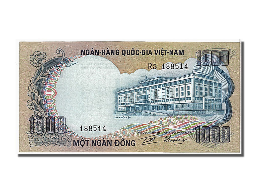 Banknote, South Viet Nam, 1000 D<ox>ng, 1972, KM:34a, UNC(65-70)