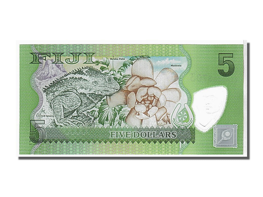 Banknot, Fiji, 5 Dollars, 2013, KM:115, UNC(65-70)
