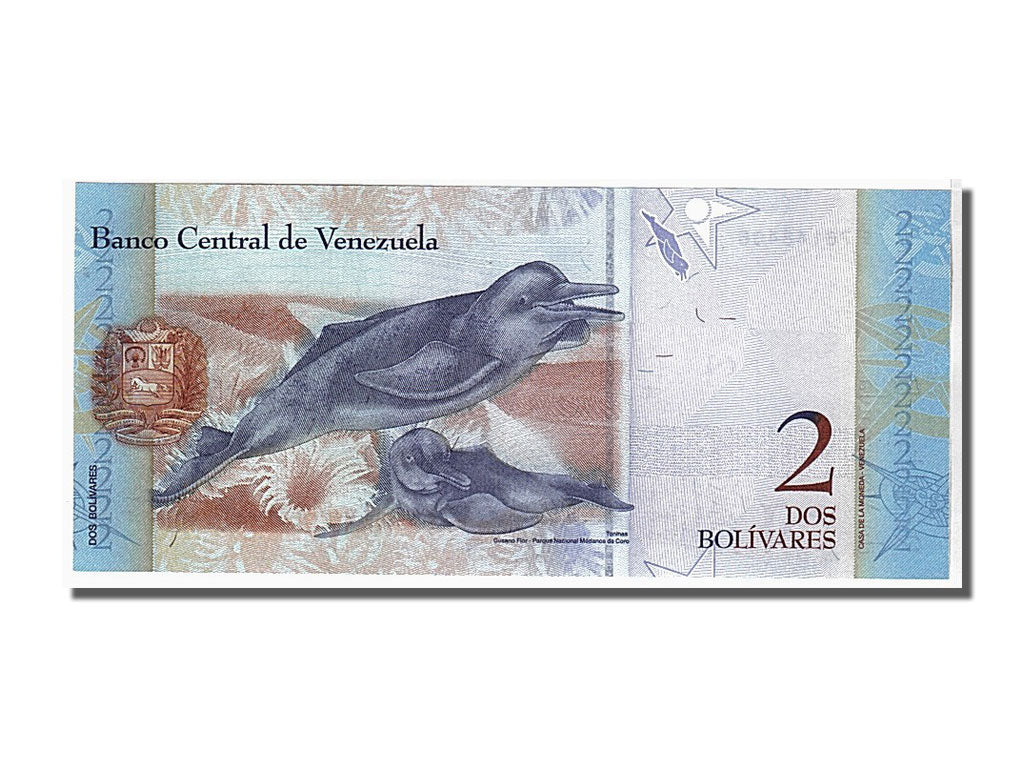 Banconote, Venezuela, 2 Bolivares, 2007, FDS