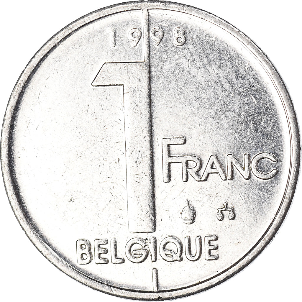 Moneta, Belgia, Franc, 1998