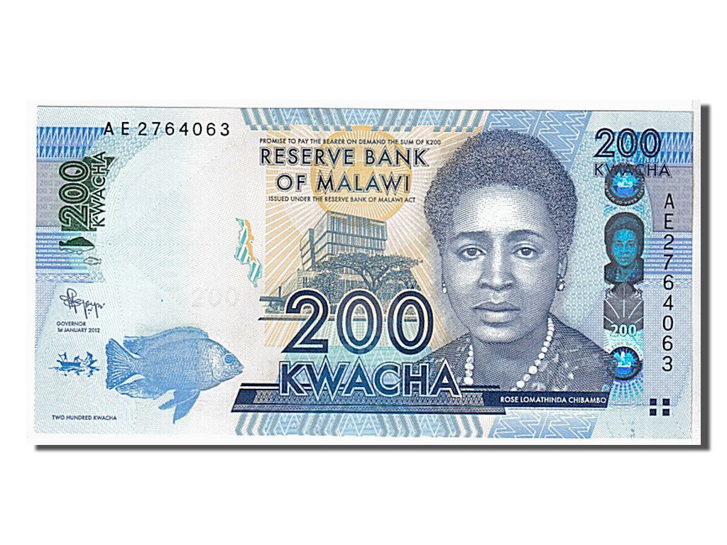 Billete, 200 Kwacha, 2012, Malawi, UNC